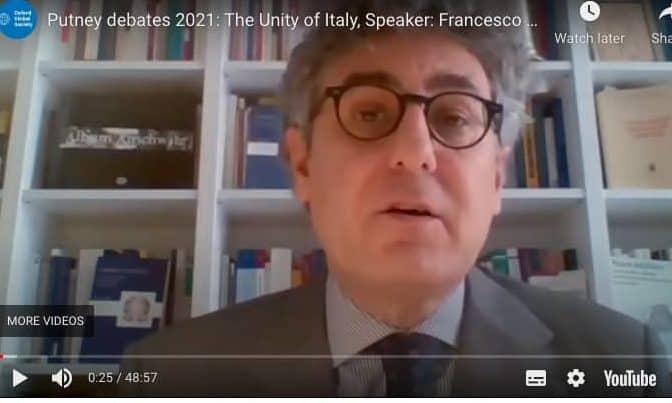 video | Putney Debates 2021: The Unity of Italy